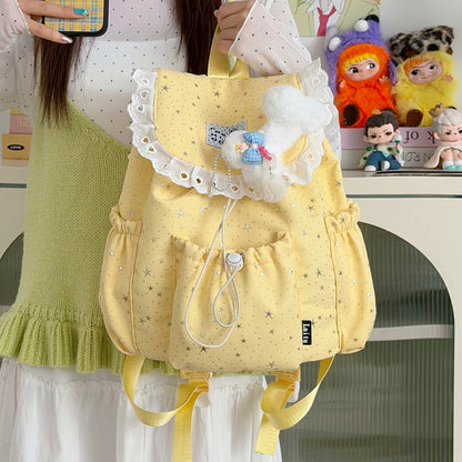 Sternenprint Rüsch-Rucksack Brehn