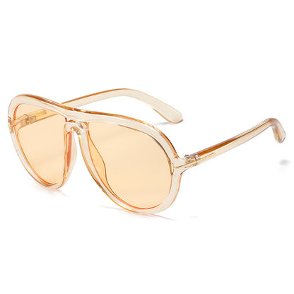Oversized Modische Transparente Rosa Sonnenbrille Brehn
