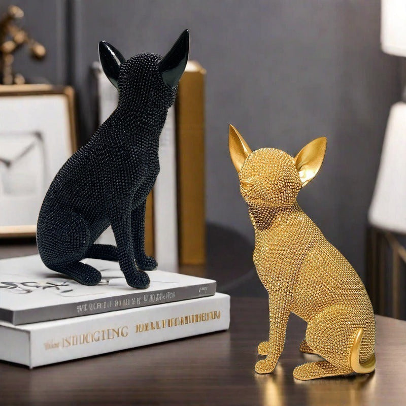 Dekorative Hundefigur im modernen Design Brehn