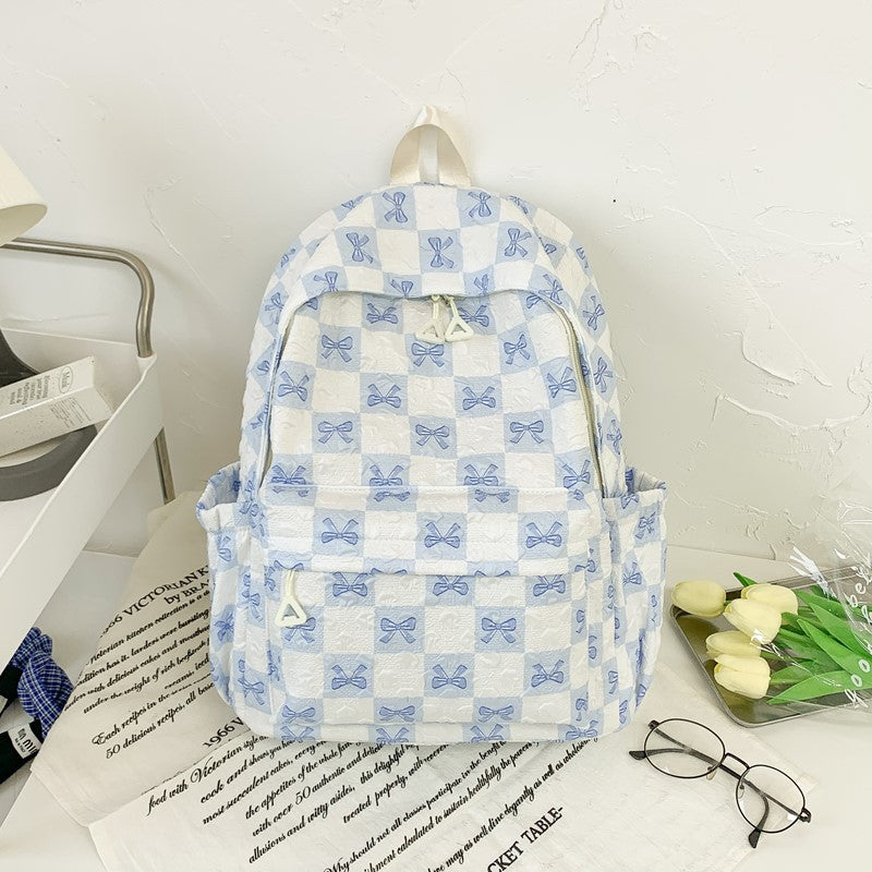 Verspielter Schleifen-Druck-Rucksack