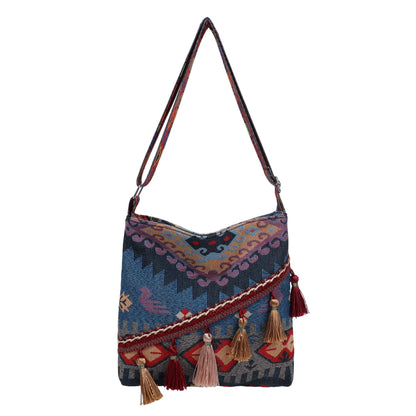 WoBohemian Stil Bestickte Schultertasche Brehn