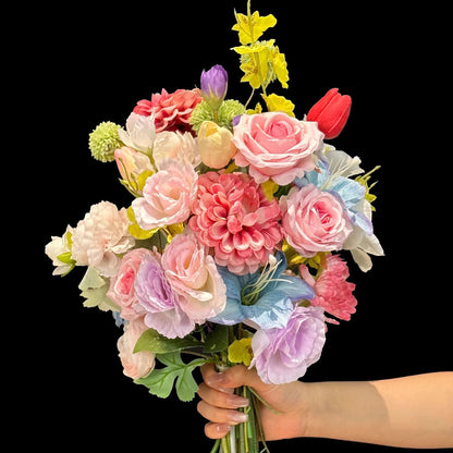 Lebensechter Mehrblüten-Blumenstrauß