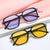 Damen modische rechteckige Brille mit stylischem Rahmen Brehn