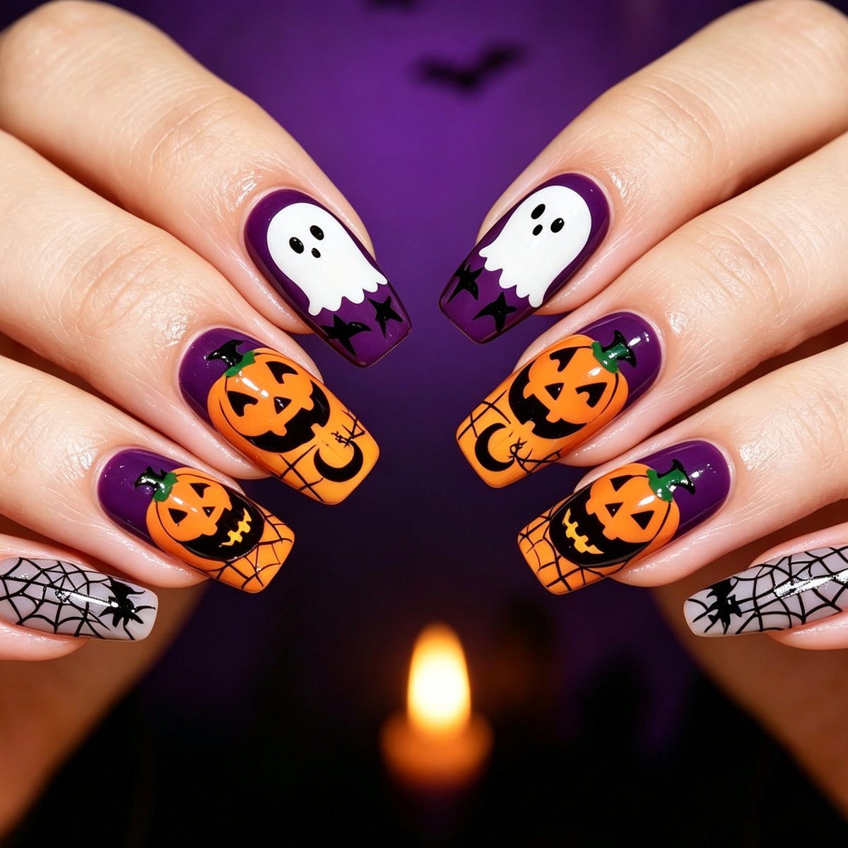 Halloween-Themen-Nail-Art Brehn