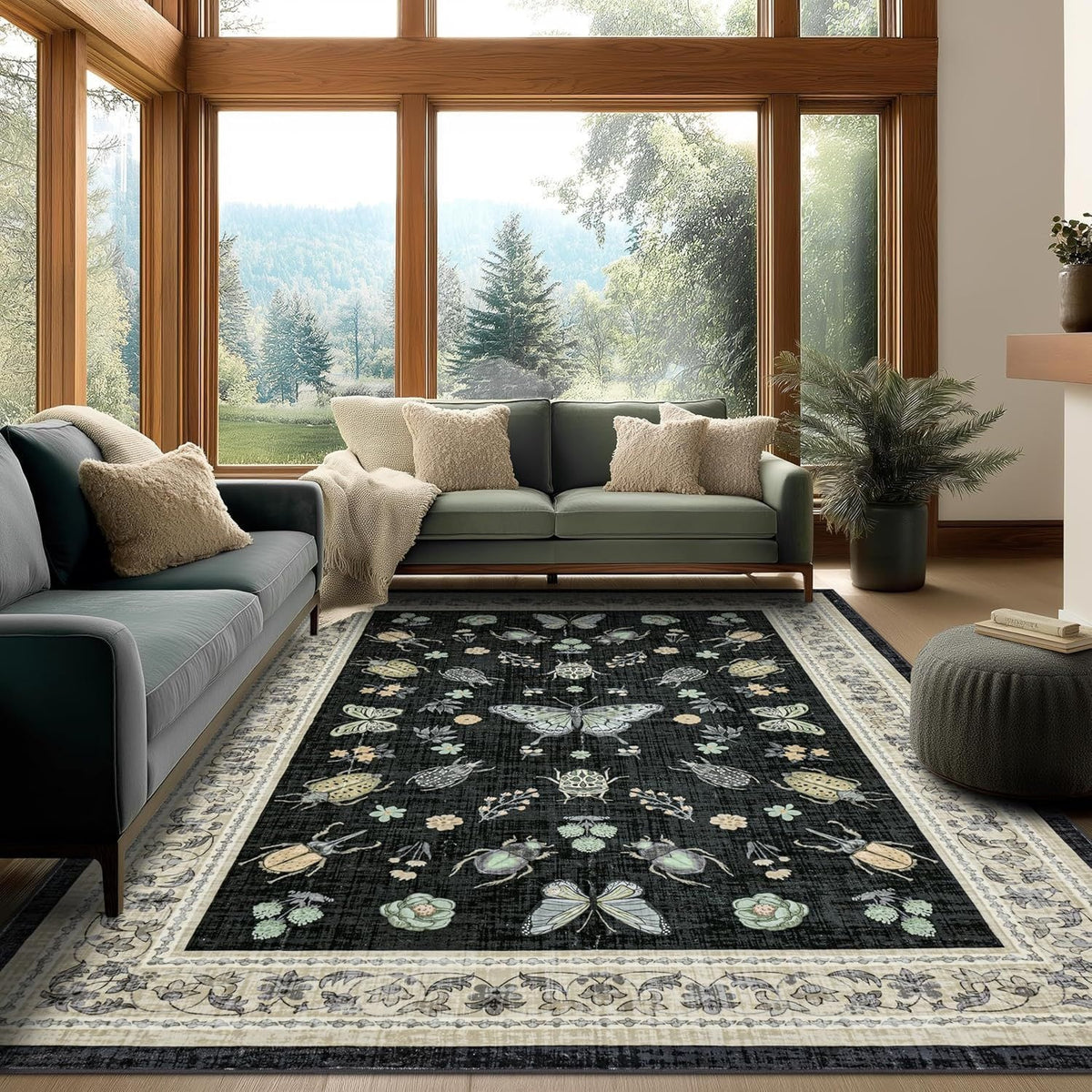 Dekorativer Floral-Design-Teppich Brehn