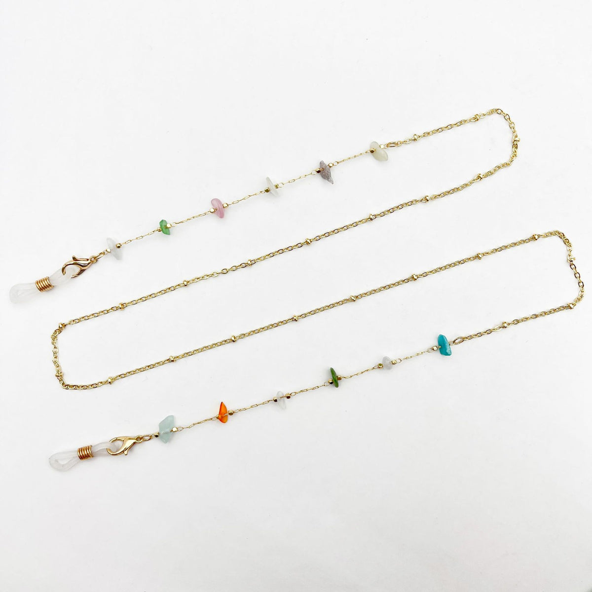 Bunte Edelstein Brillen Kette Brehn