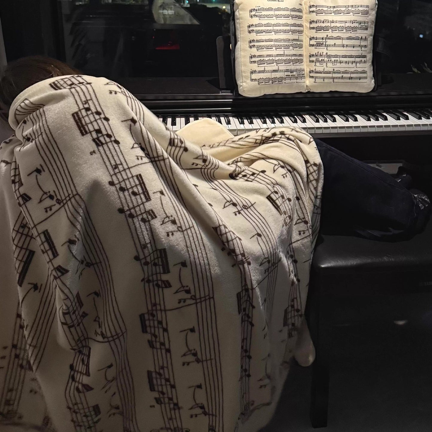Gemütliche musikthemen fleece-decke