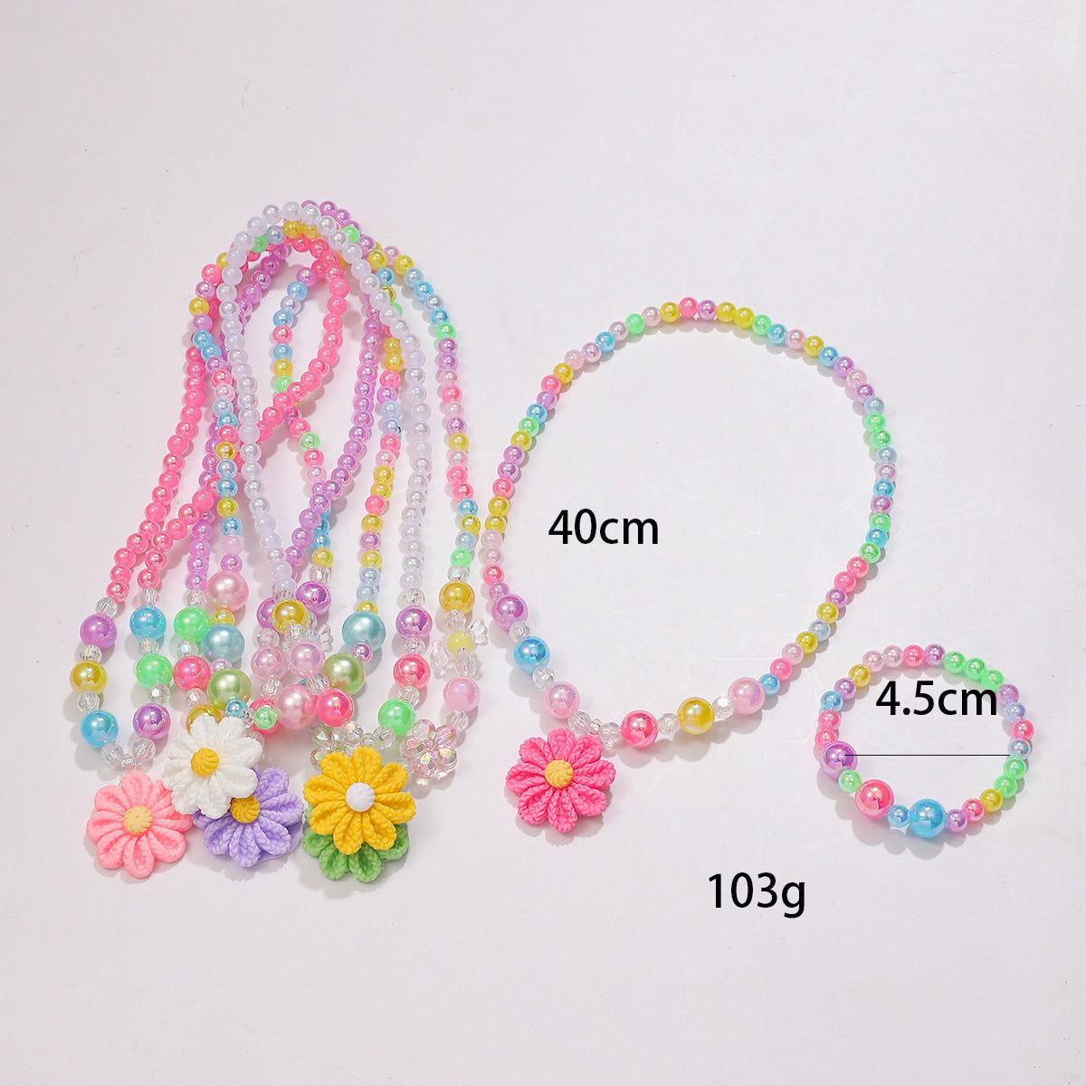 Verspieltes Schmuckset mit Blumenanhänger Brehn