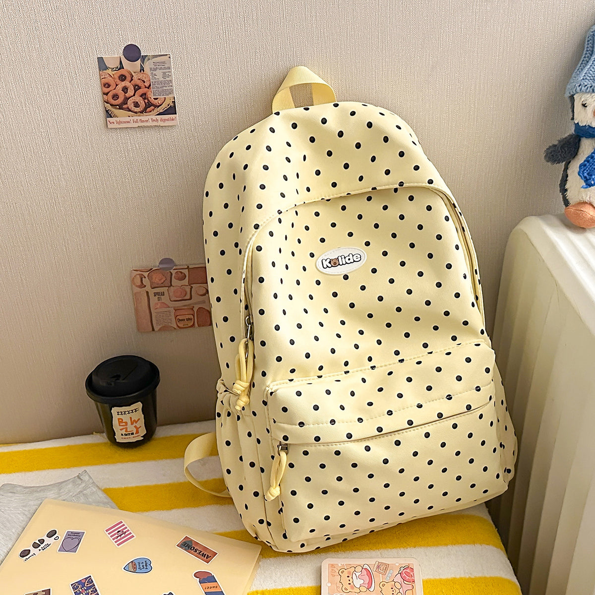 Stilvolle Punktmuster Leichte Rucksack Brehn