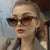 Damen Modische Katzenaugen Sonnenbrille Brehn