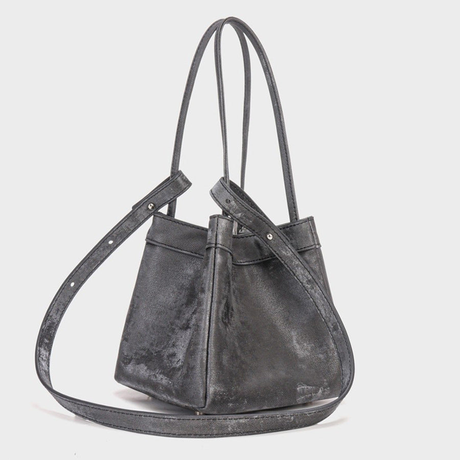 Samt Drawstring Eimer Tasche mit verstellbarem Riemen