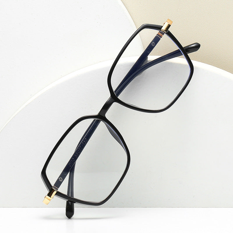 Damen modische quadratische Lesebrille mit goldenen Akzenten Brehn