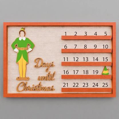 Advent Countdown Wanddekoration