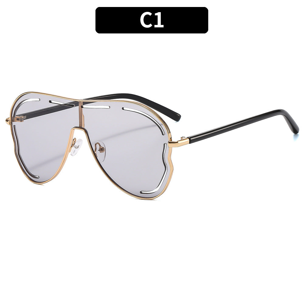 Futuristische Übergroße Schild Sonnenbrille