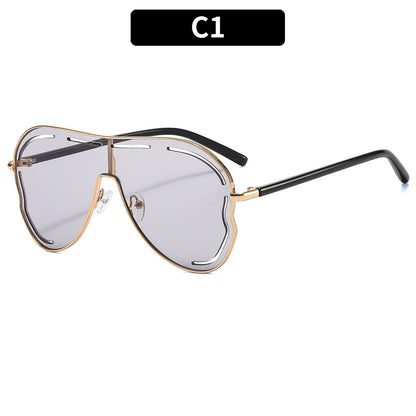 Futuristische Übergroße Schild Sonnenbrille