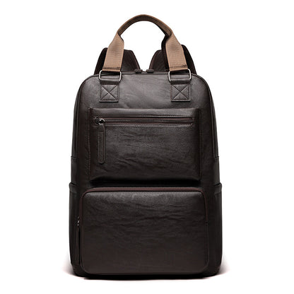 Premium-Leder-Laptop-Rucksack