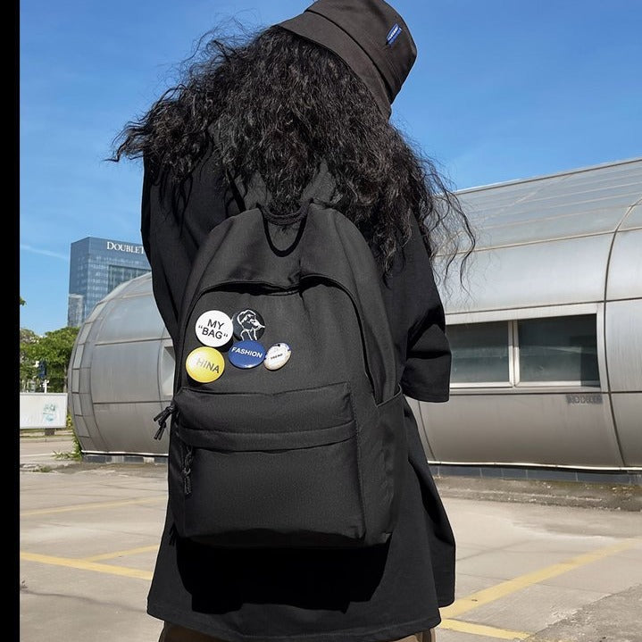Rucksack mit Kreativem Button-Design Brehn
