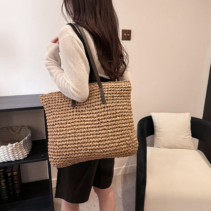 Handgewebte Strohtasche