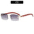 Elegante geometrische quadratische Sonnenbrille
