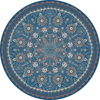 Runder geometrisches Muster Bereichsteppich