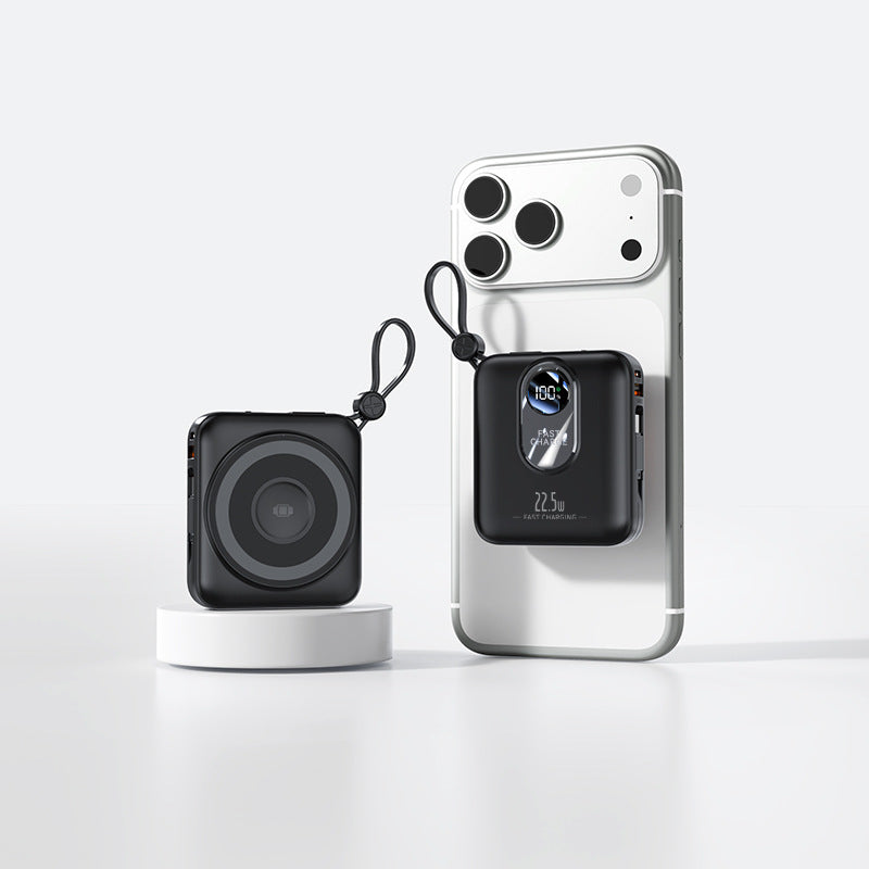 Tragbare Mini-Powerbank mit Schneller Induktionsladefunktion und Intelligenter Led-Anzeige Brehn
