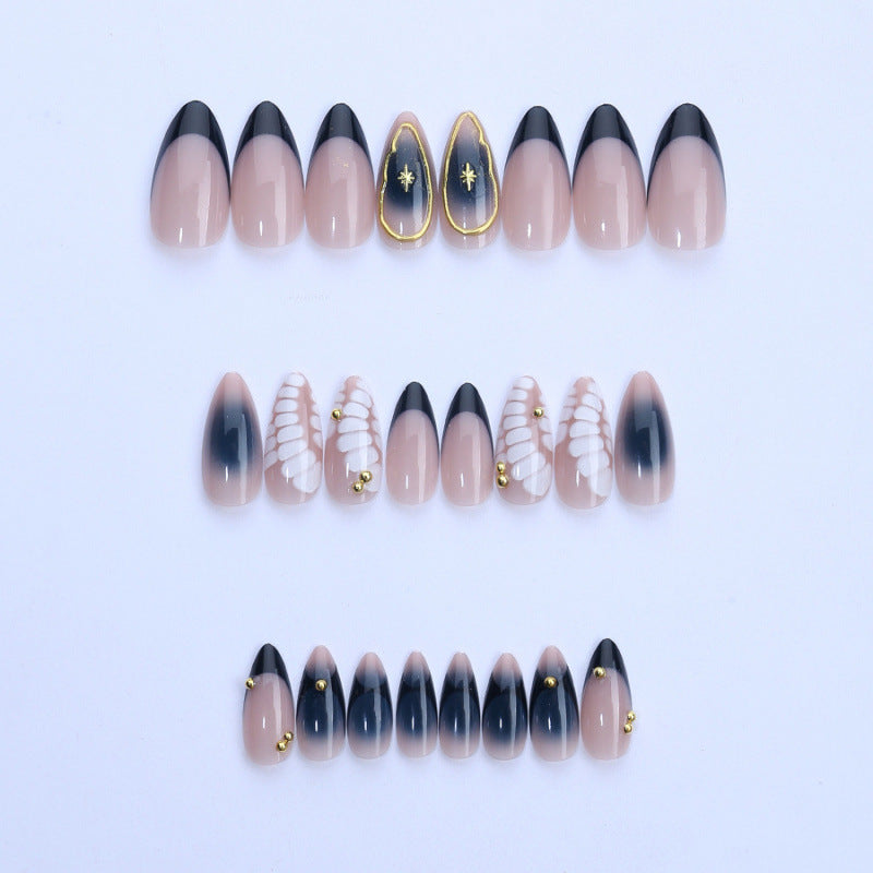 Künstlerisches Ombre Press-On Nagelset