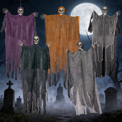Spooky hängende Skelett Phantom Dekoration Brehn