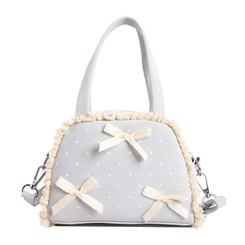 WoCharming Schleifen-verzierte Alltagshandtasche Brehn