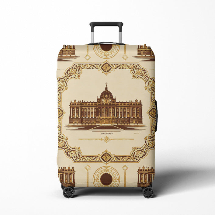 Damen Reise-Trolley Brehn mit elegantem barockem Muster