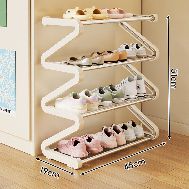 Kompakte Zigzag Multi-Ebenen Vertikale Schuhregal