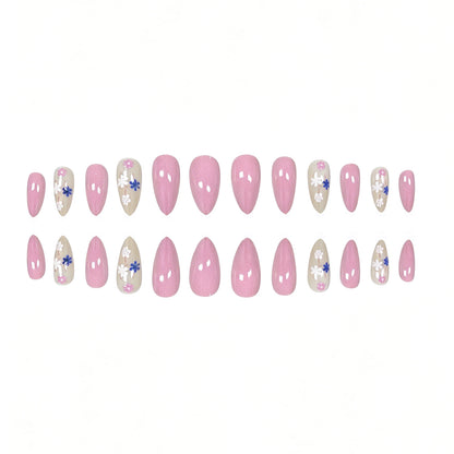 Florale Akzent Stiletto Nagelkunst Erweiterungen Brehn