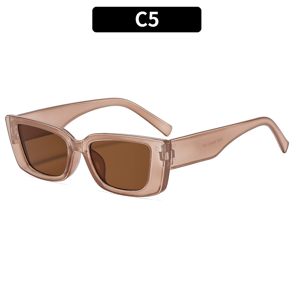 Vintage-inspirierte quadratische Sonnenbrille