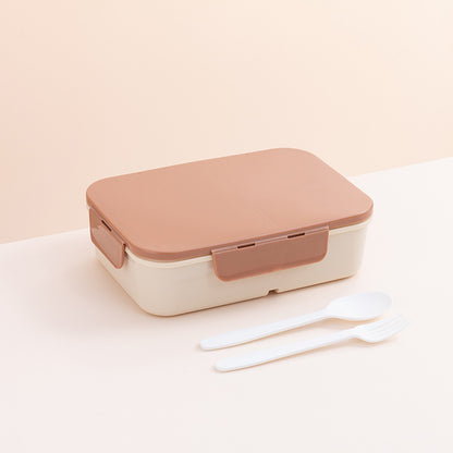 Mehrschichtige Bento-Lunchbox mit Besteck