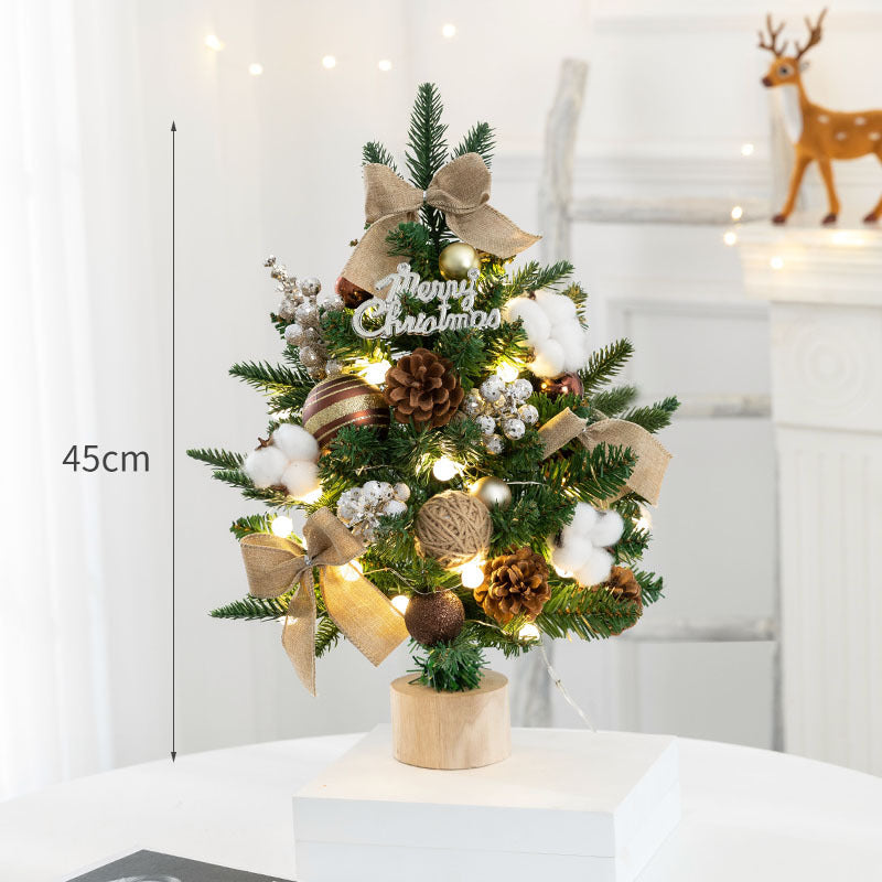 Dekorative Mini-Weihnachtsbaum mit LED-Lichtern
