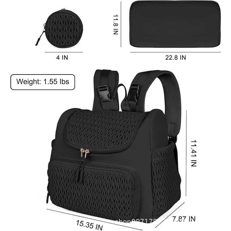 Modischer Rucksack mit Strukturiertem Obermaterial Brehn