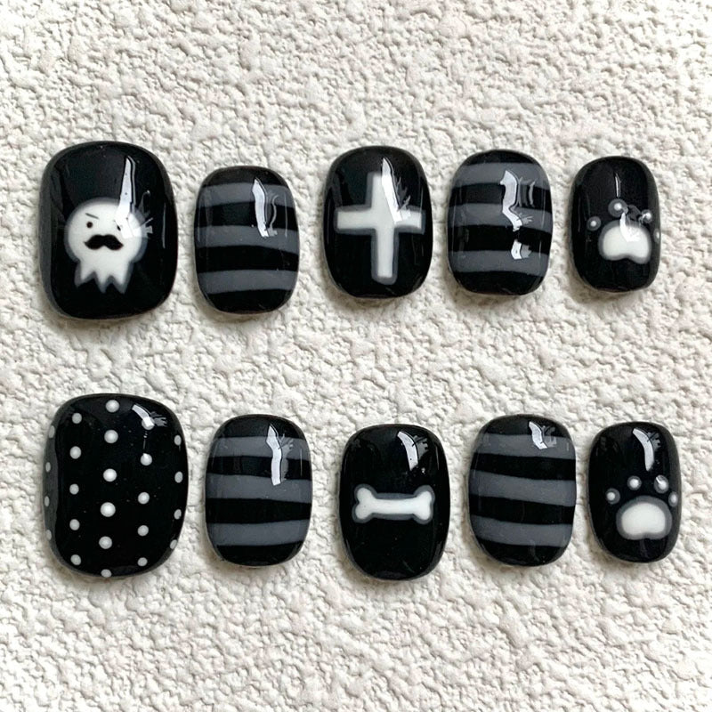 Dekorativer Press-On Nagelset Brehn