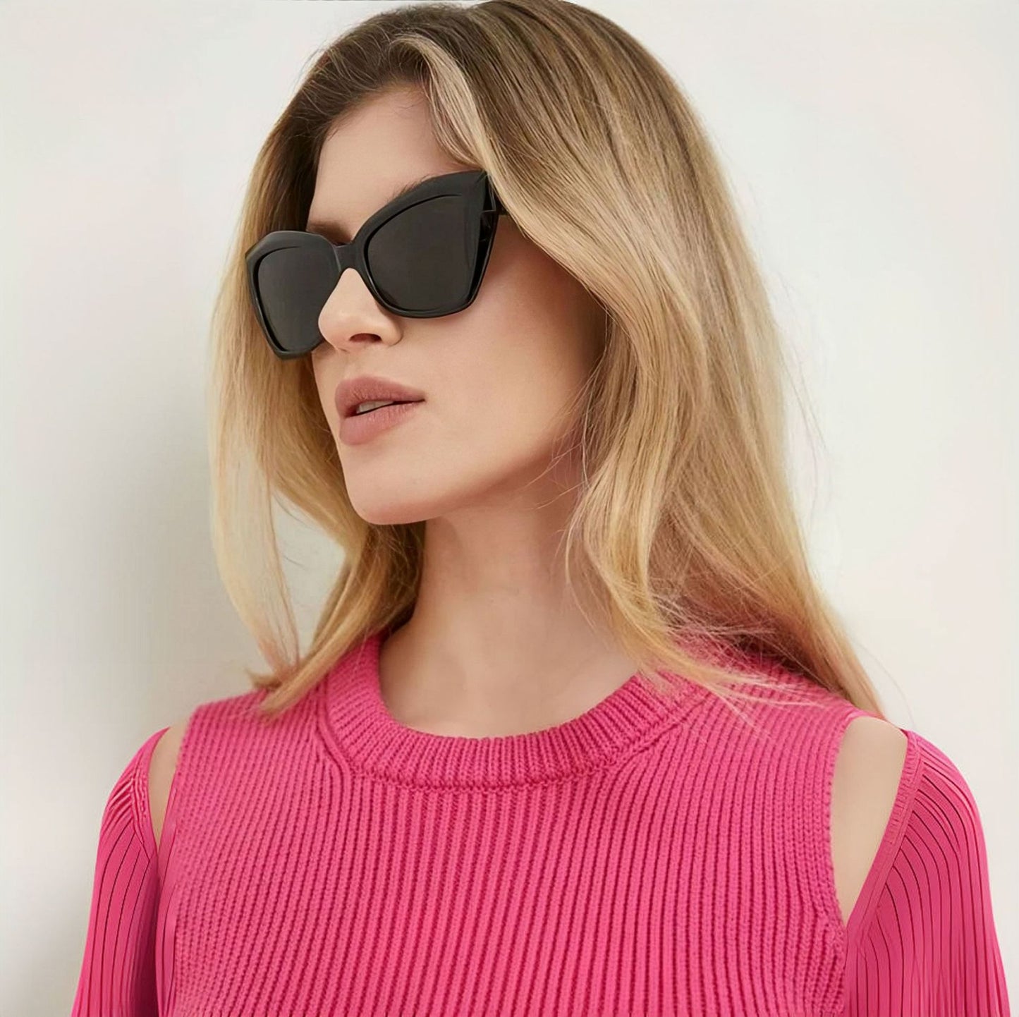 Damen Cat-Eye Sonnenbrille mit exklusivem Schildpatt-Design Brehn