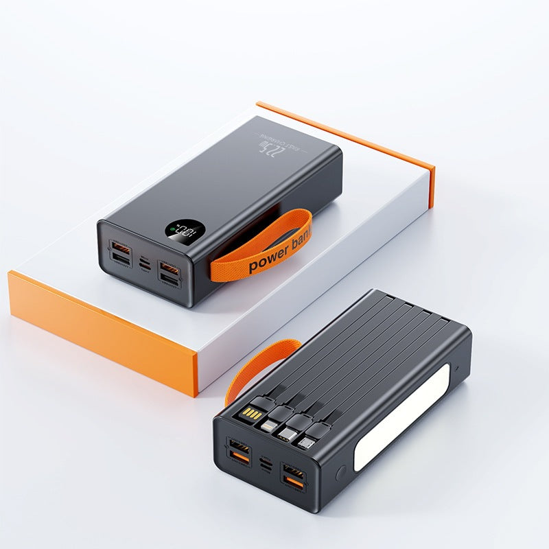 Tragbare Powerbank mit LED-Beleuchtung und digitaler Leistungsanzeige Brehn