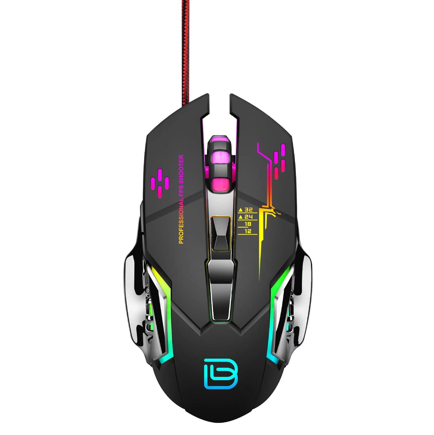 Gaming-Maus mit Präzisem Sensor und Rgb-Beleuchtung Brehn