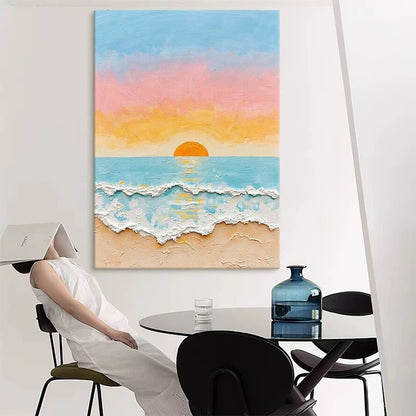Impressionistische Seelandschaft Leinwandkunst