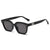 Damen modische oversized Sonnenbrille mit robustem Kunststoffrahmen Brehn