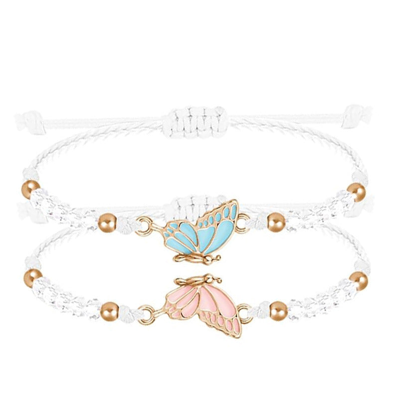 Butterfly Charm Halskette und Armband Set Brehn