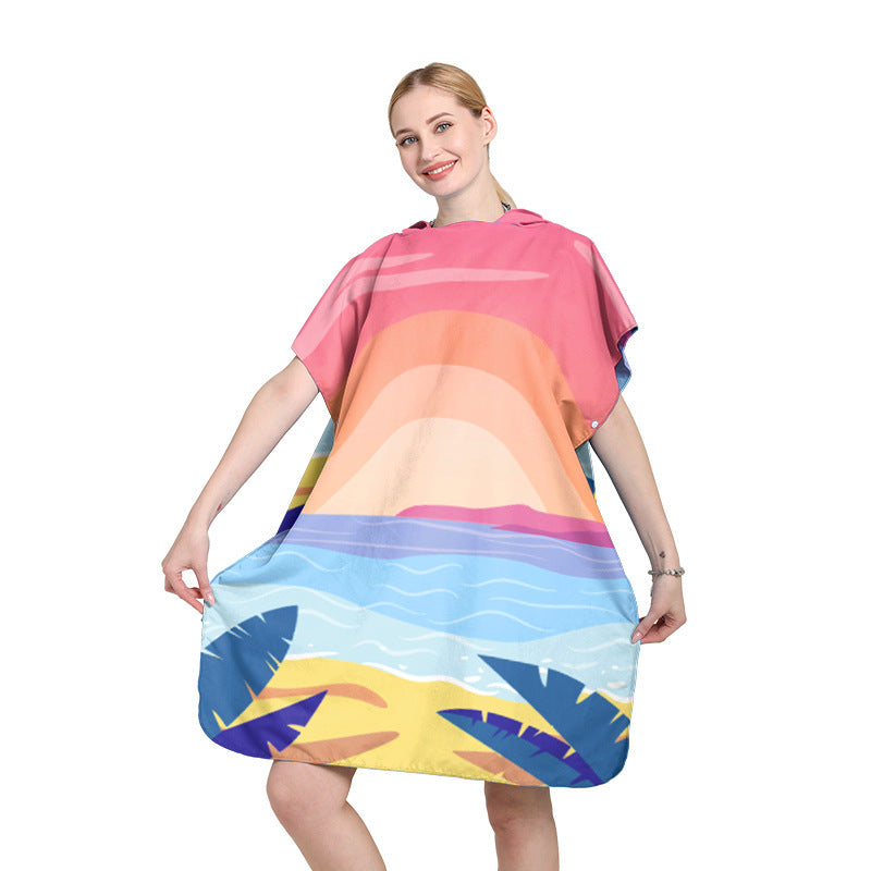 Strandkleid mit tropischem Druck Brehn