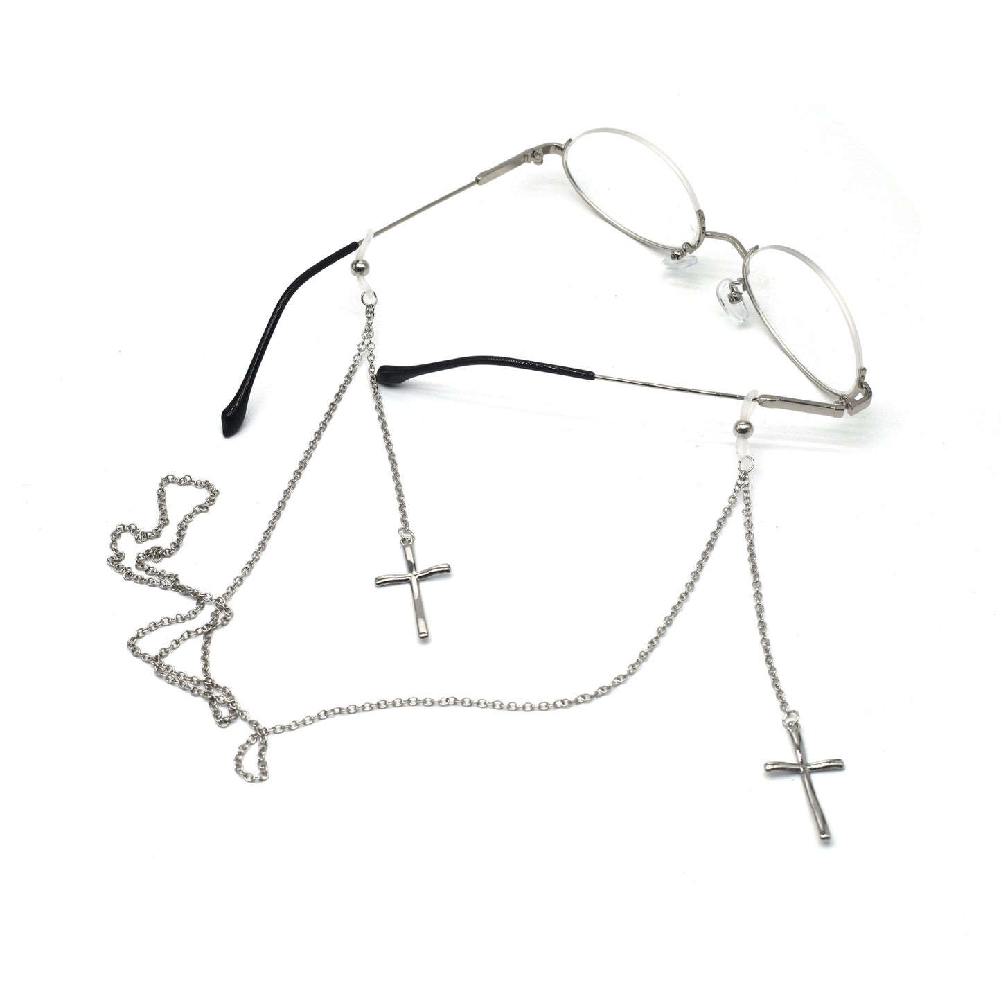 Eleganter Kreuz-Design Ketten-Brillenhalter Brehn
