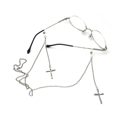 Eleganter Kreuz-Design Ketten-Brillenhalter Brehn
