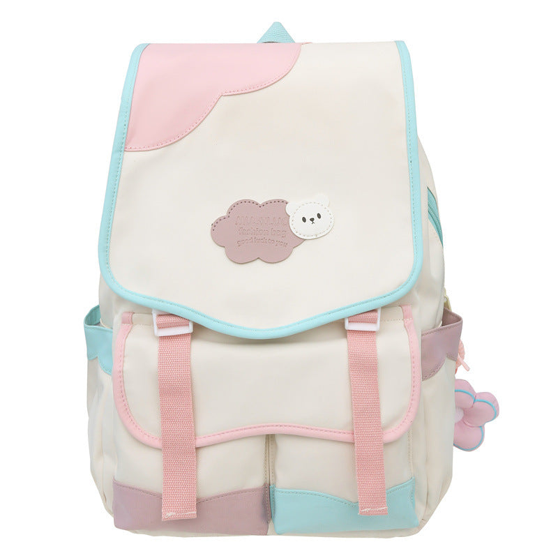Lässiger floral akzent schulrucksack Brehn