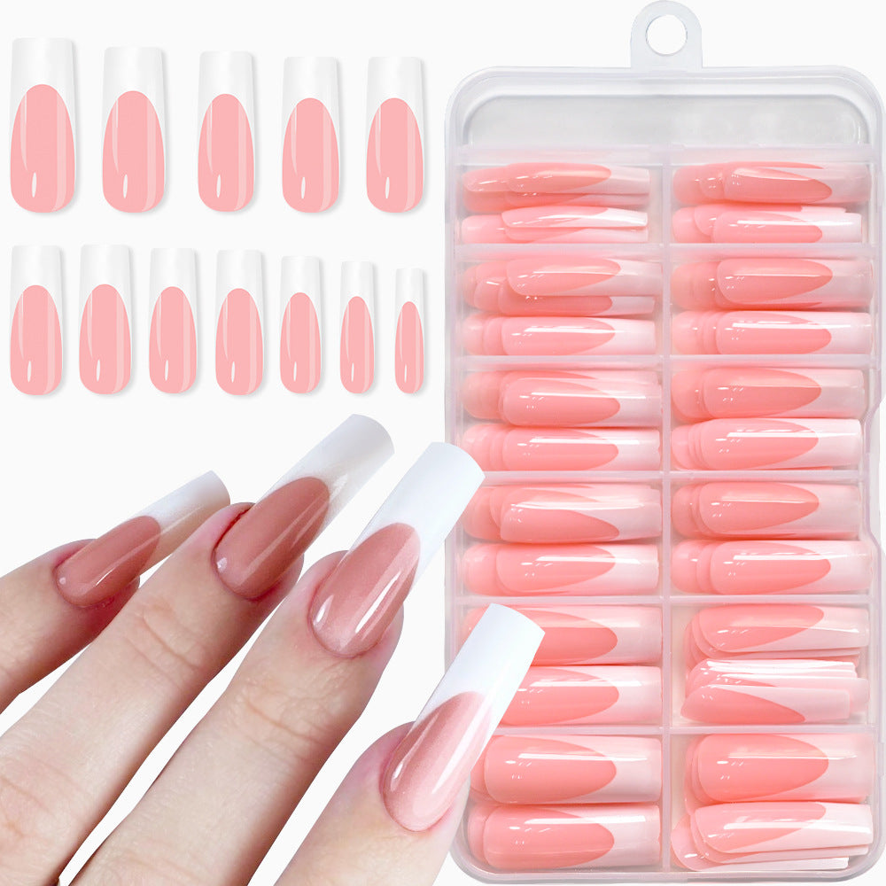 Premium French Tip Press-On Nail Kit Brehn