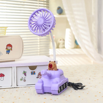 Damen Kreativer Mini-Ventilator im Panzerdesign Brehn