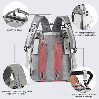 Multi-Funktions-Windeltasche mit isoliertem Fach Brehn
