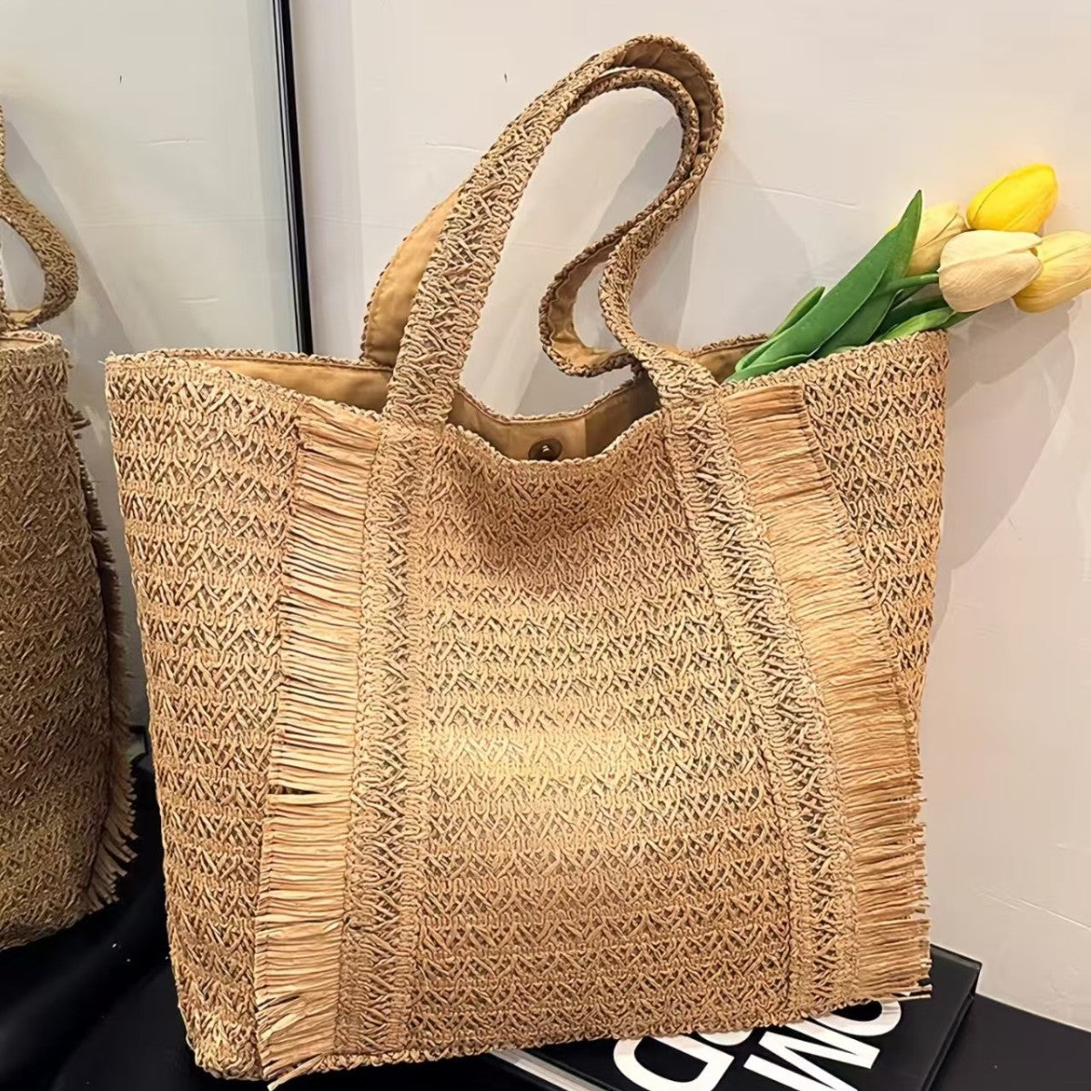 Strandtasche Aus Geflochtenem Naturmaterial Brehn